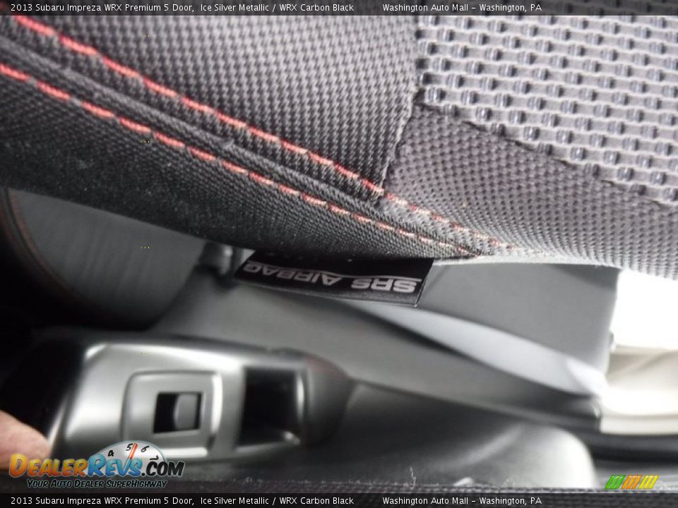 2013 Subaru Impreza WRX Premium 5 Door Ice Silver Metallic / WRX Carbon Black Photo #18
