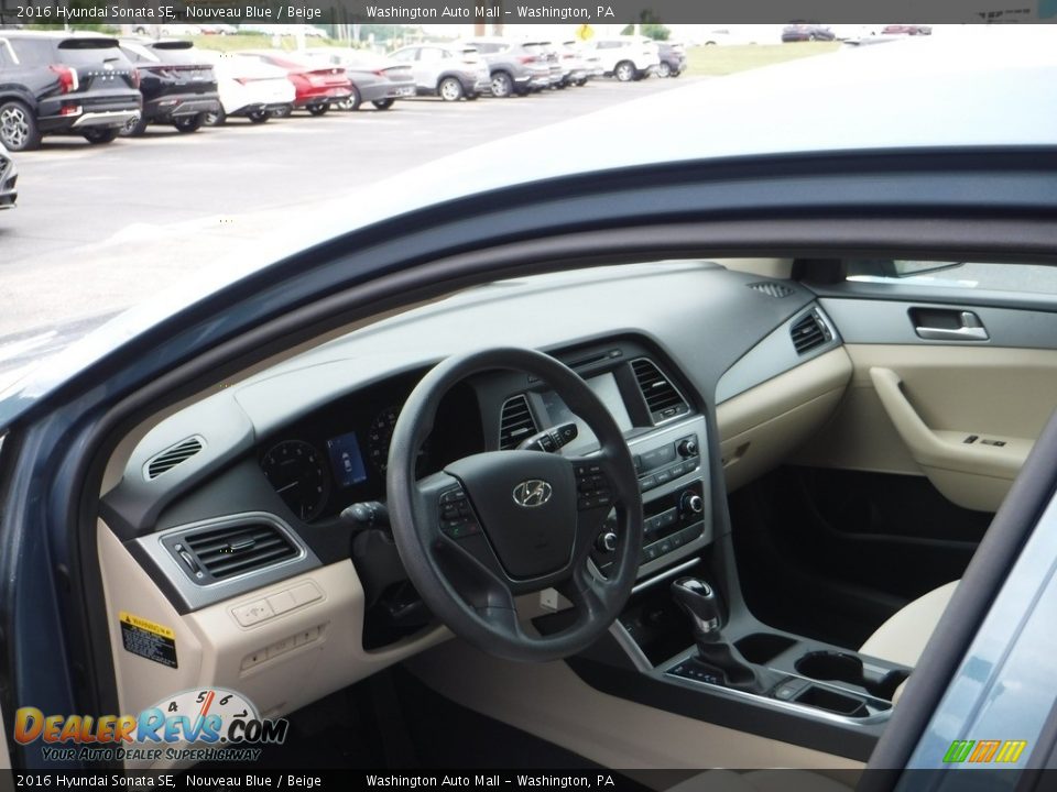 2016 Hyundai Sonata SE Nouveau Blue / Beige Photo #10