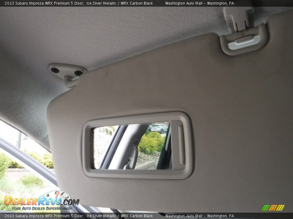 2013 Subaru Impreza WRX Premium 5 Door Ice Silver Metallic / WRX Carbon Black Photo #20