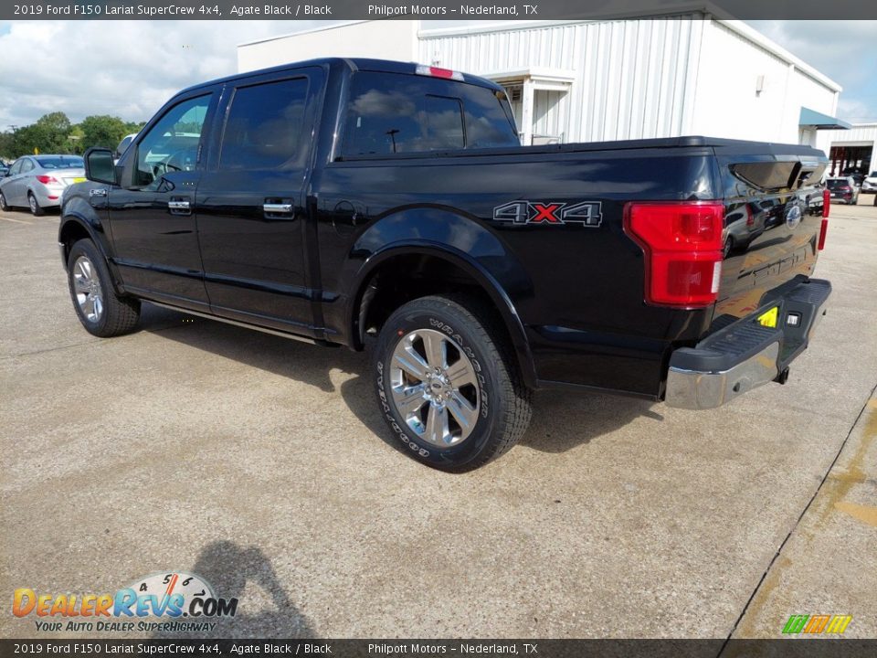 2019 Ford F150 Lariat SuperCrew 4x4 Agate Black / Black Photo #11