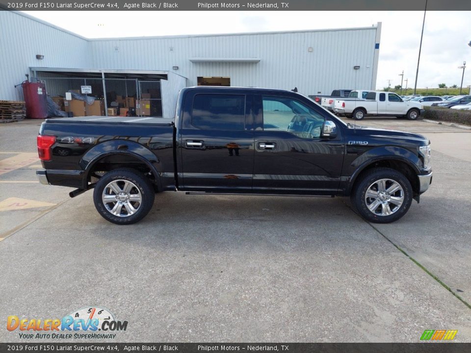 2019 Ford F150 Lariat SuperCrew 4x4 Agate Black / Black Photo #12