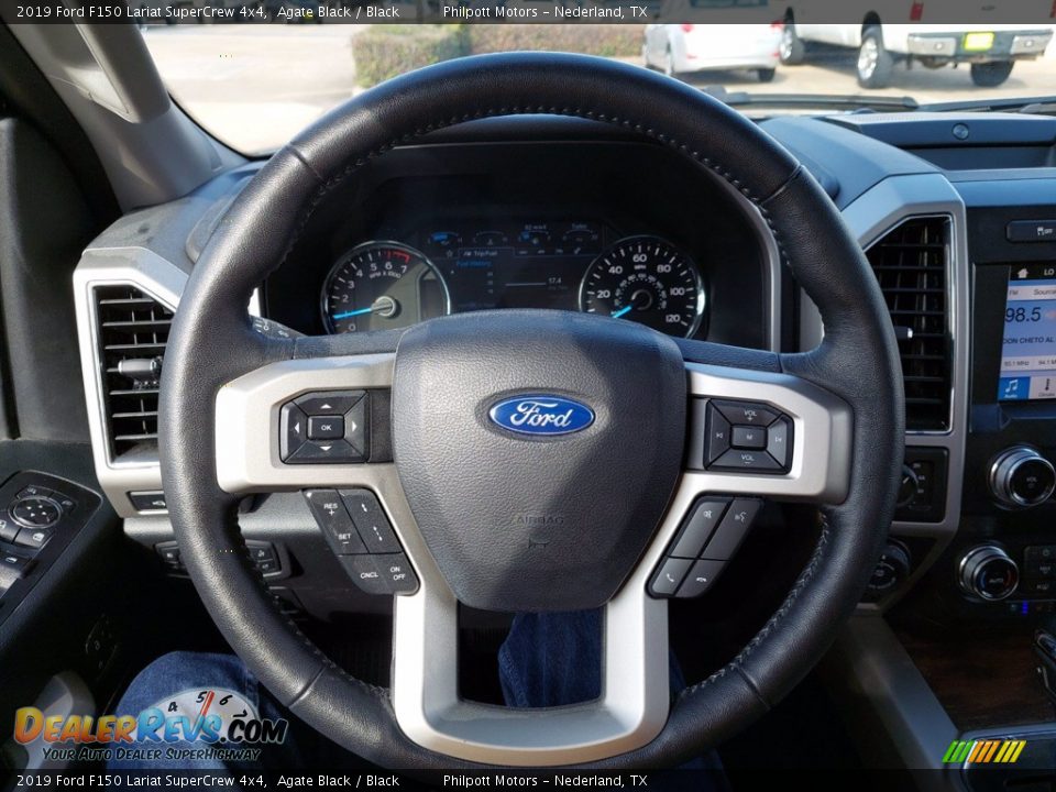 2019 Ford F150 Lariat SuperCrew 4x4 Agate Black / Black Photo #15