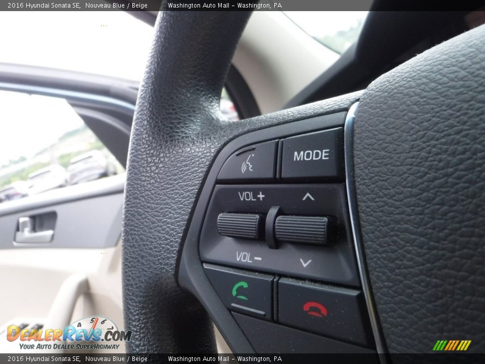 2016 Hyundai Sonata SE Nouveau Blue / Beige Photo #21