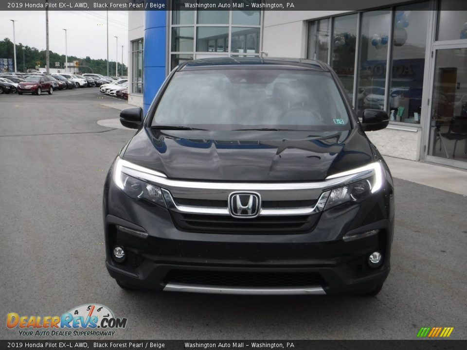 2019 Honda Pilot EX-L AWD Black Forest Pearl / Beige Photo #4