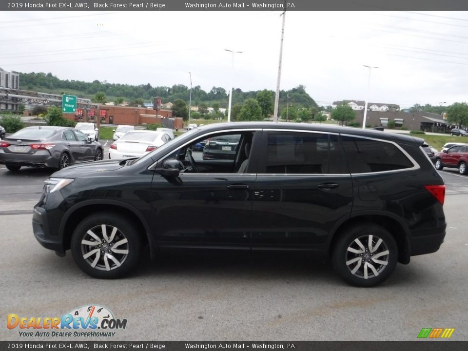 2019 Honda Pilot EX-L AWD Black Forest Pearl / Beige Photo #6