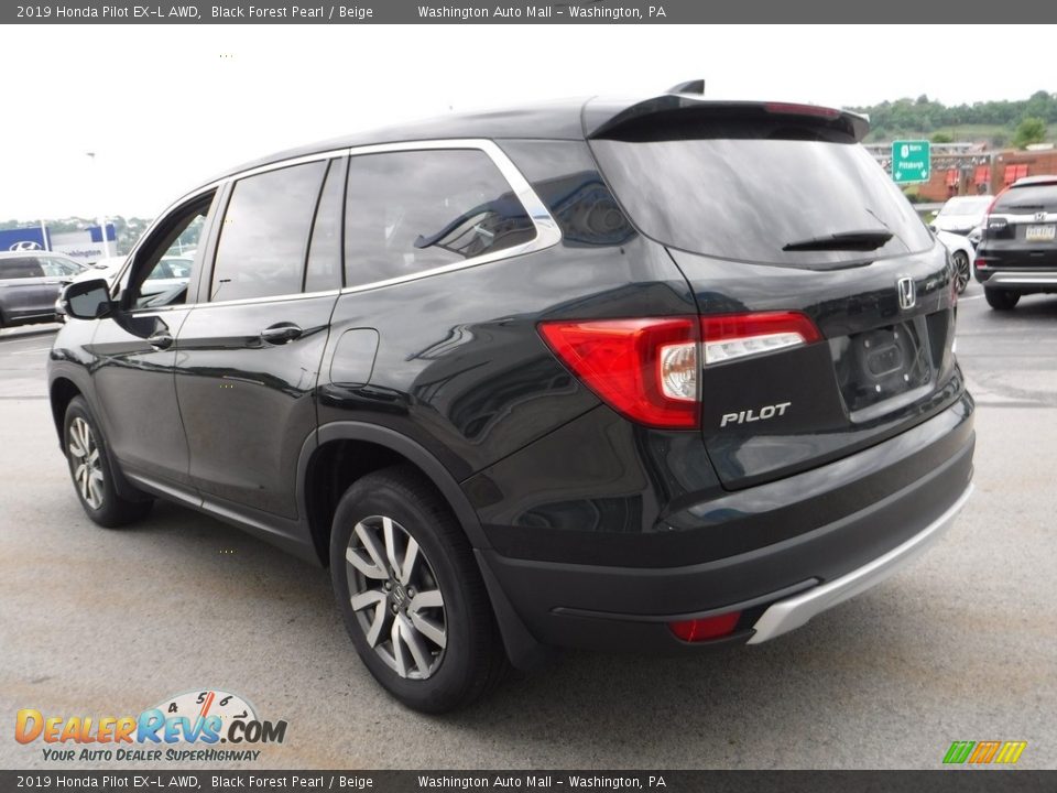 2019 Honda Pilot EX-L AWD Black Forest Pearl / Beige Photo #7