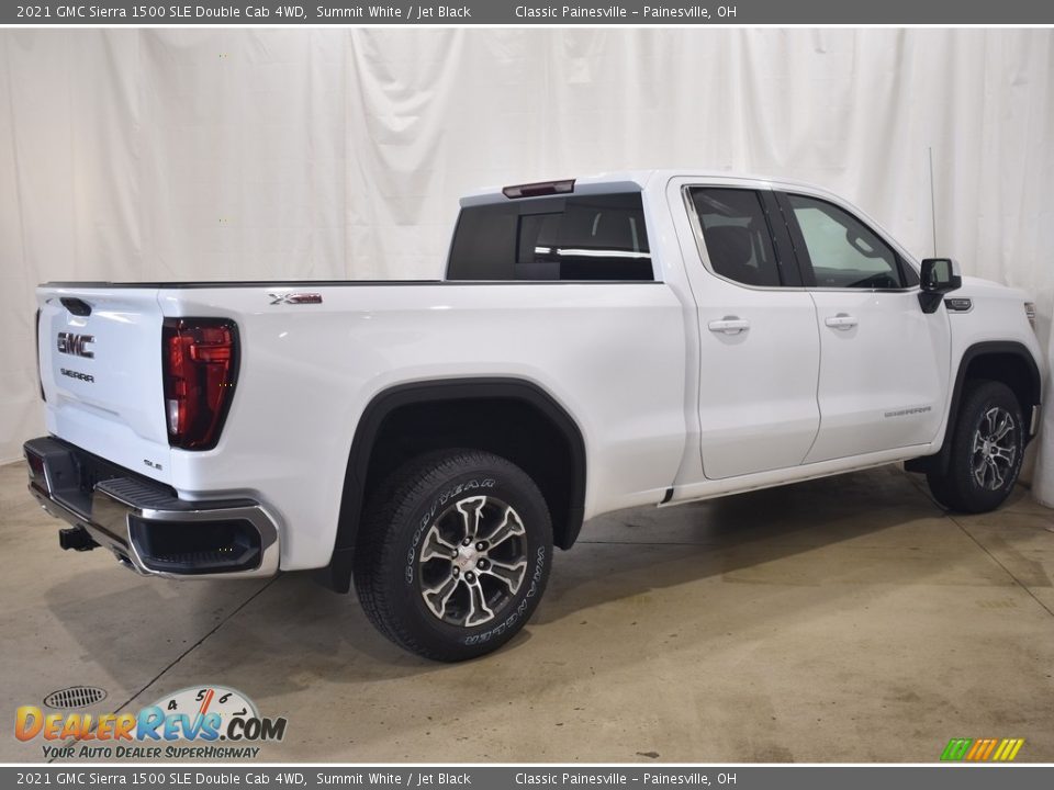 2021 GMC Sierra 1500 SLE Double Cab 4WD Summit White / Jet Black Photo #2