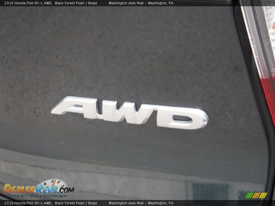 2019 Honda Pilot EX-L AWD Black Forest Pearl / Beige Photo #10