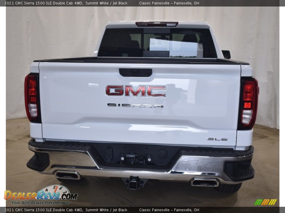 2021 GMC Sierra 1500 SLE Double Cab 4WD Summit White / Jet Black Photo #3