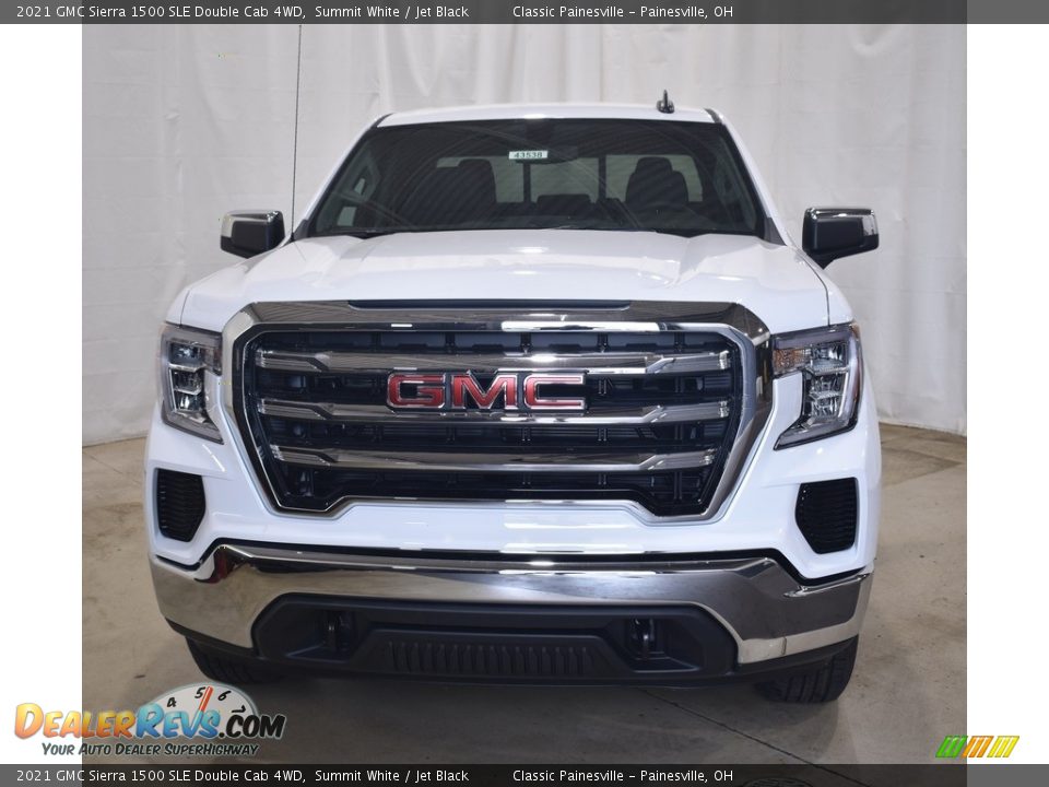 2021 GMC Sierra 1500 SLE Double Cab 4WD Summit White / Jet Black Photo #4