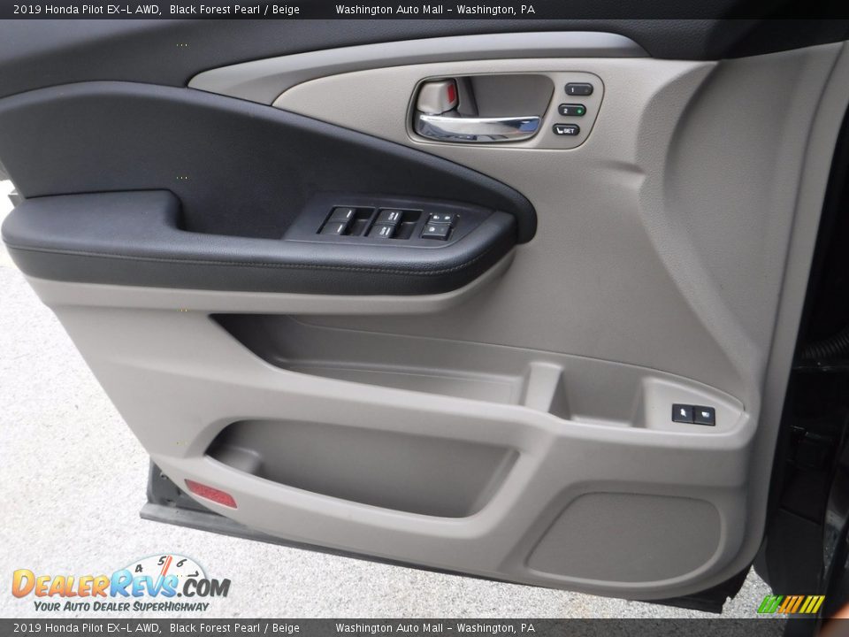2019 Honda Pilot EX-L AWD Black Forest Pearl / Beige Photo #14