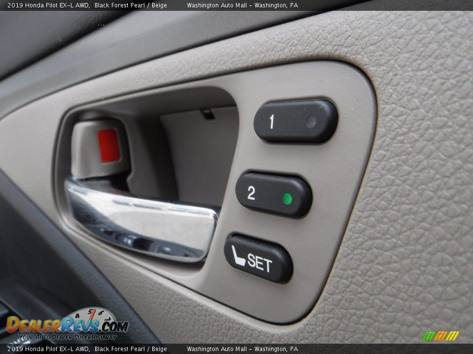 2019 Honda Pilot EX-L AWD Black Forest Pearl / Beige Photo #15