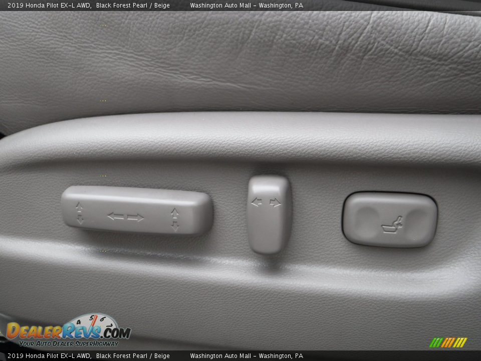 2019 Honda Pilot EX-L AWD Black Forest Pearl / Beige Photo #16