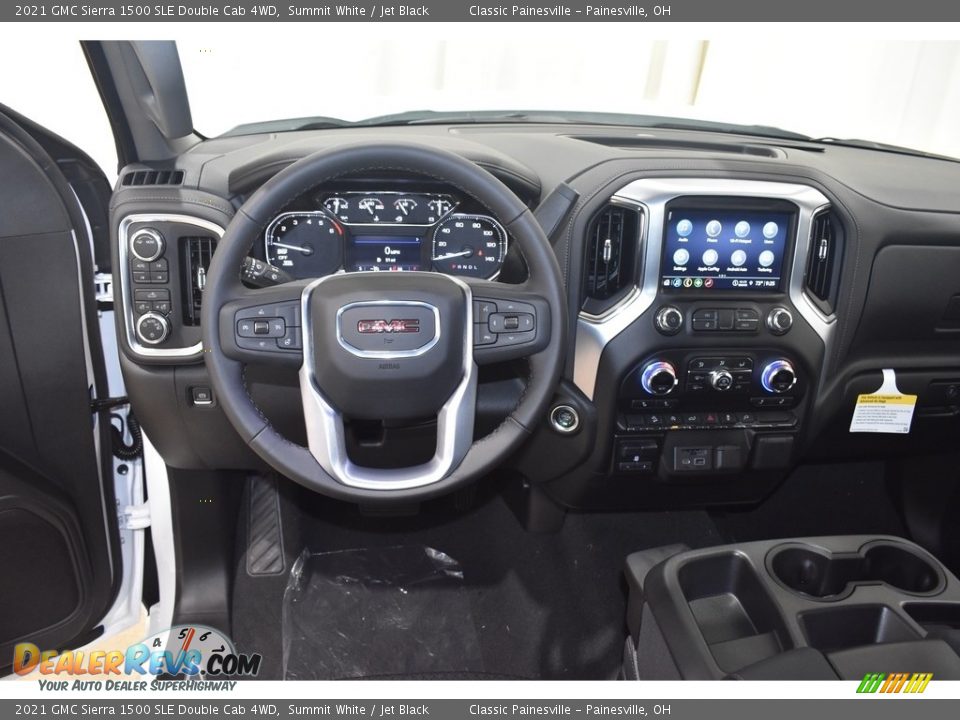 2021 GMC Sierra 1500 SLE Double Cab 4WD Summit White / Jet Black Photo #10