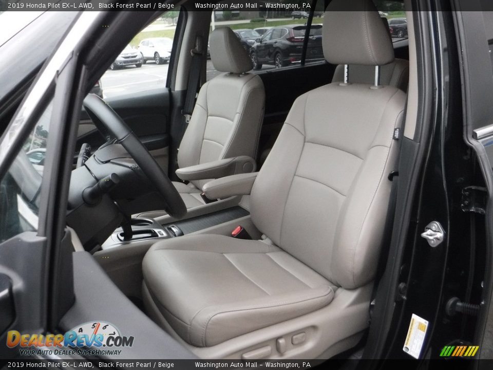 2019 Honda Pilot EX-L AWD Black Forest Pearl / Beige Photo #17