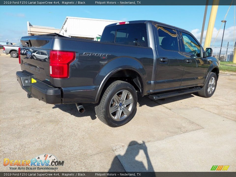 2019 Ford F150 Lariat SuperCrew 4x4 Magnetic / Black Photo #3