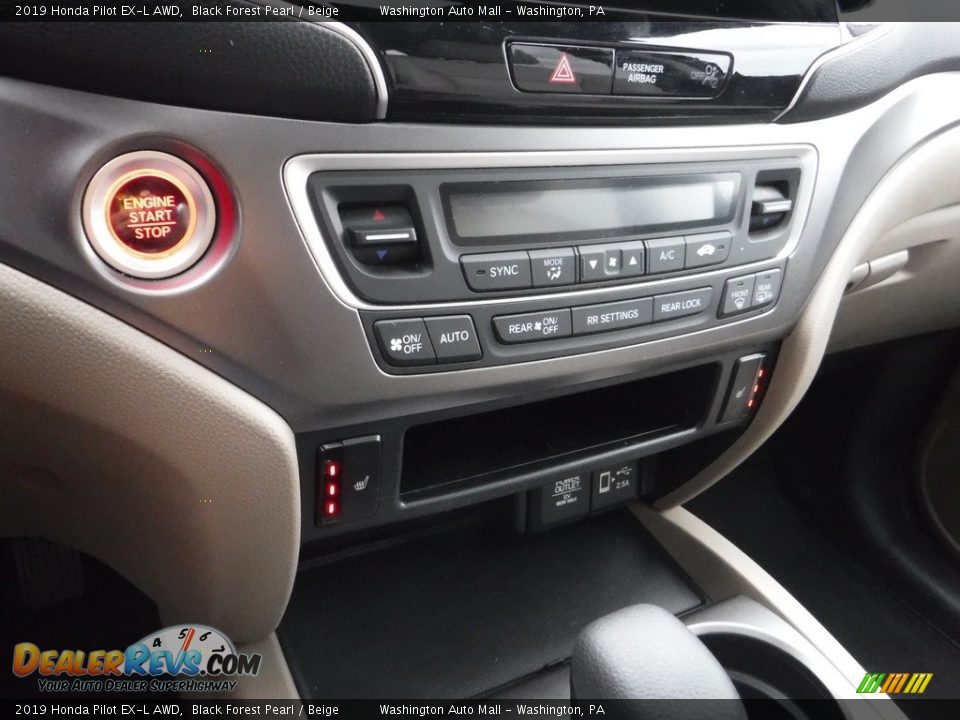 2019 Honda Pilot EX-L AWD Black Forest Pearl / Beige Photo #22
