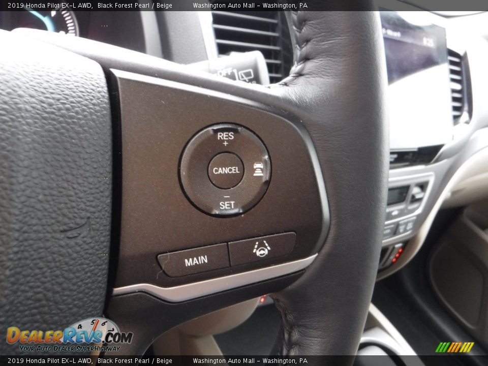 2019 Honda Pilot EX-L AWD Black Forest Pearl / Beige Photo #24