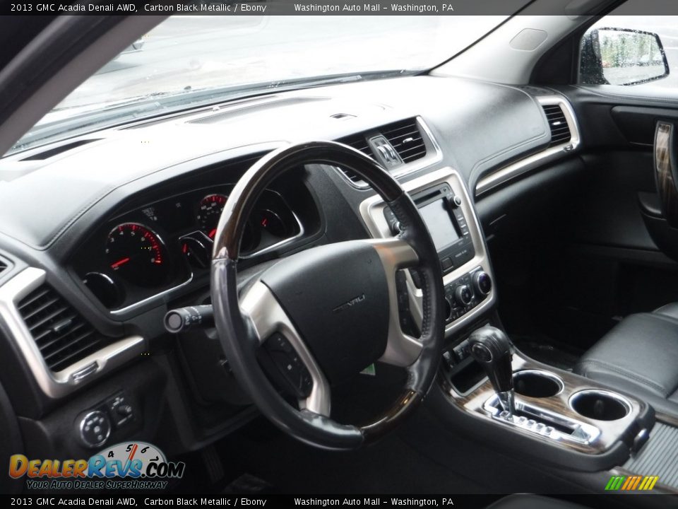 2013 GMC Acadia Denali AWD Carbon Black Metallic / Ebony Photo #18