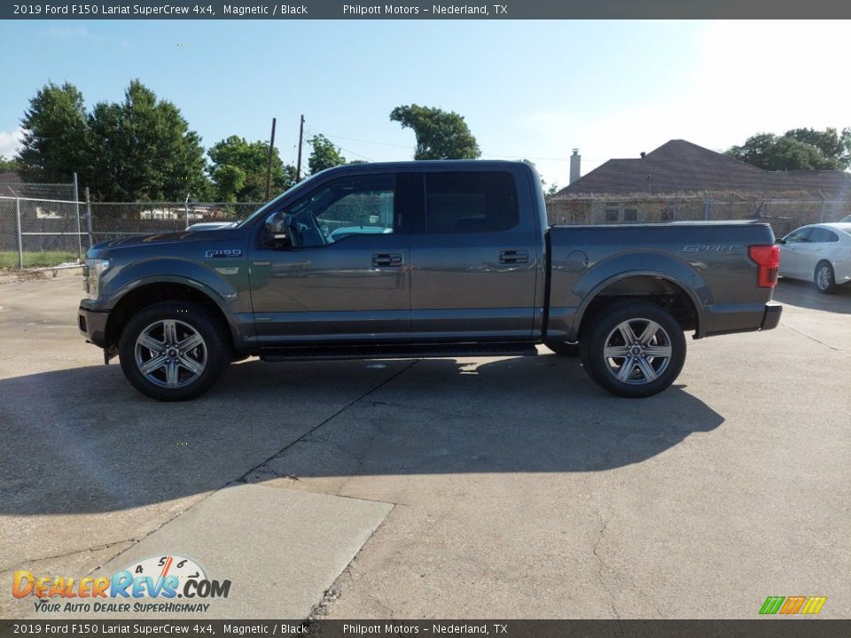 2019 Ford F150 Lariat SuperCrew 4x4 Magnetic / Black Photo #7