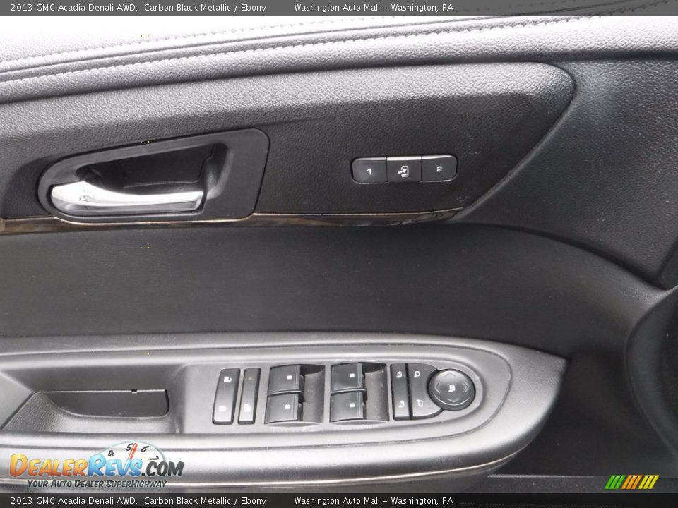2013 GMC Acadia Denali AWD Carbon Black Metallic / Ebony Photo #19