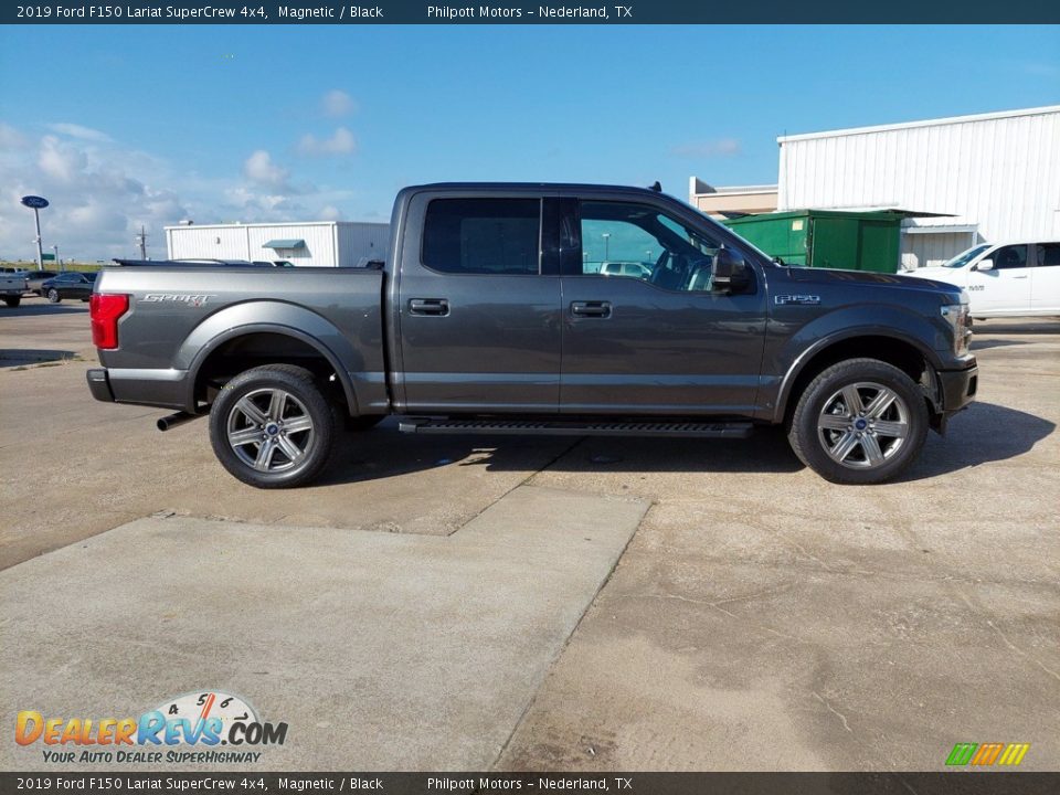 2019 Ford F150 Lariat SuperCrew 4x4 Magnetic / Black Photo #12