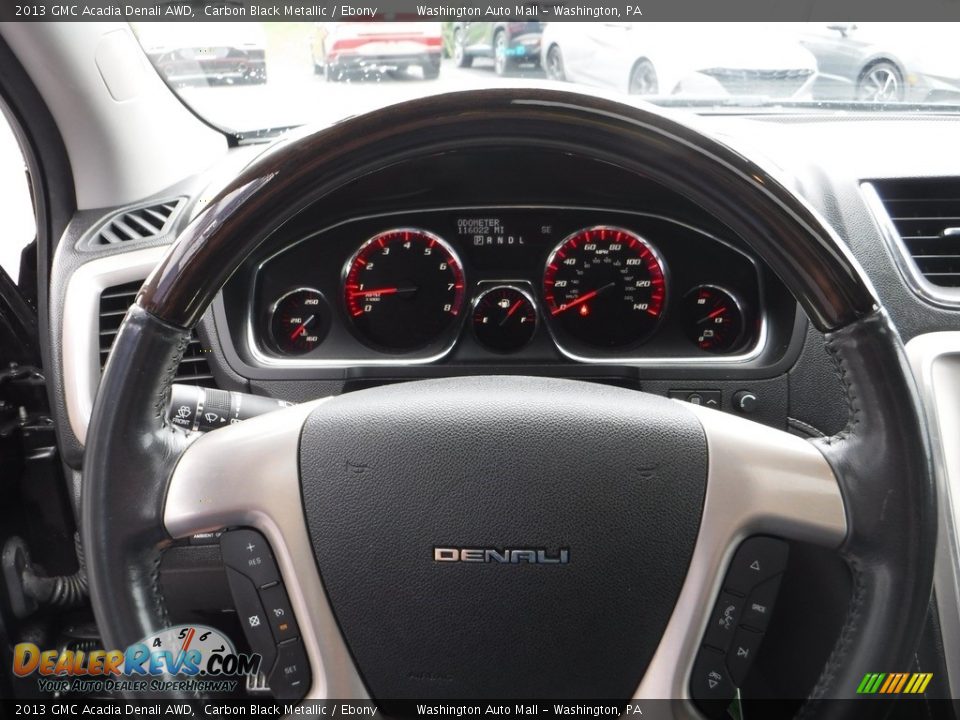 2013 GMC Acadia Denali AWD Carbon Black Metallic / Ebony Photo #24