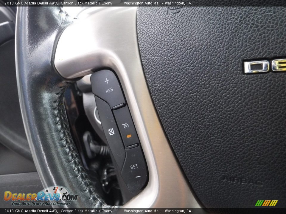 2013 GMC Acadia Denali AWD Carbon Black Metallic / Ebony Photo #25
