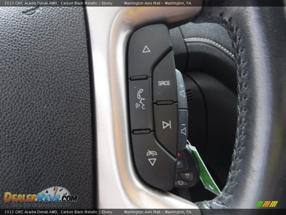 2013 GMC Acadia Denali AWD Carbon Black Metallic / Ebony Photo #26