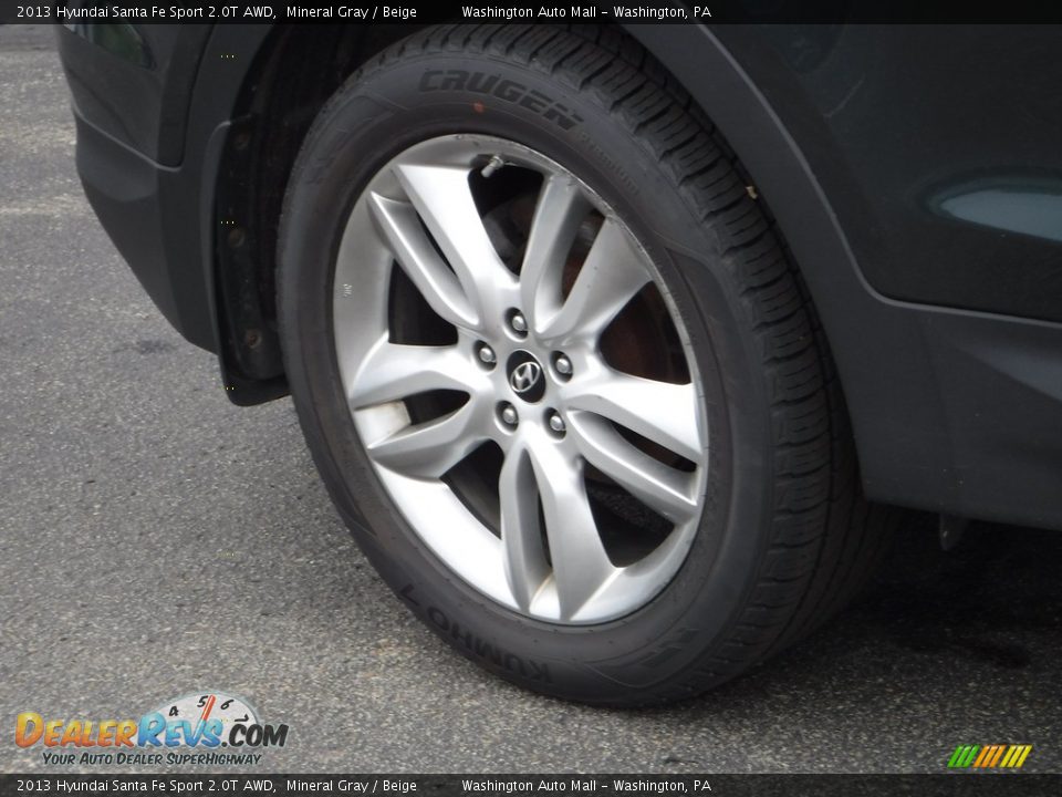 2013 Hyundai Santa Fe Sport 2.0T AWD Mineral Gray / Beige Photo #3