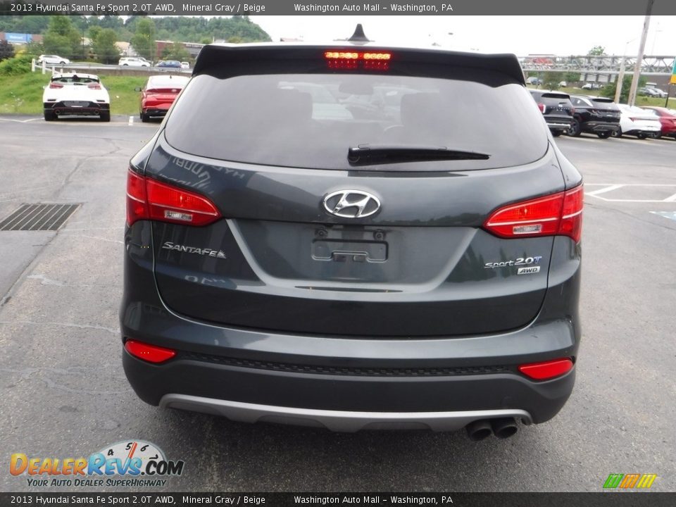 2013 Hyundai Santa Fe Sport 2.0T AWD Mineral Gray / Beige Photo #9