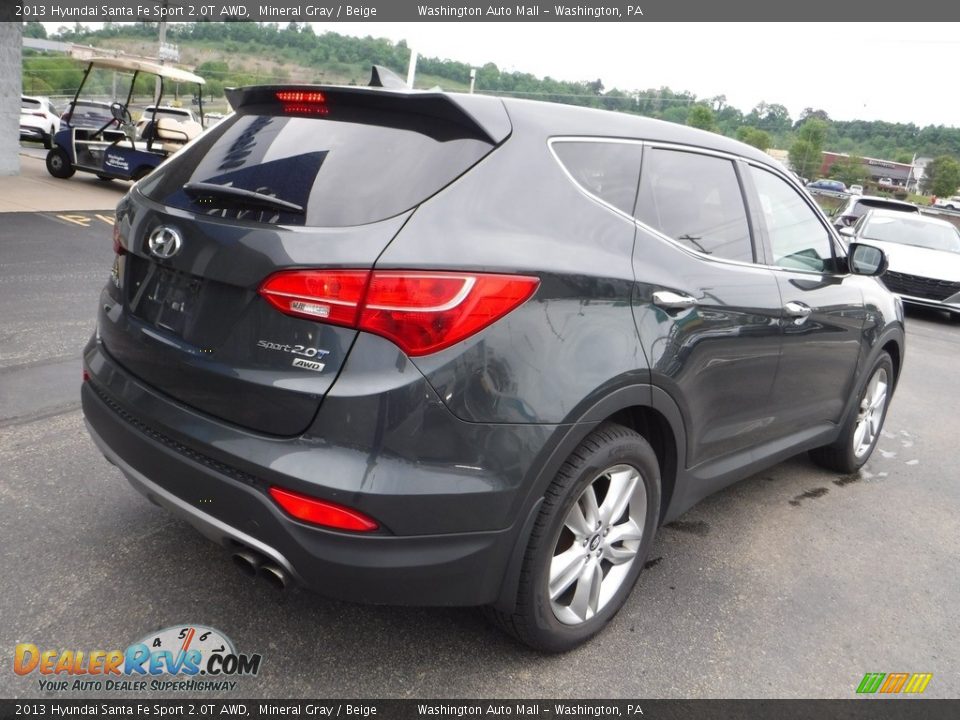 2013 Hyundai Santa Fe Sport 2.0T AWD Mineral Gray / Beige Photo #10