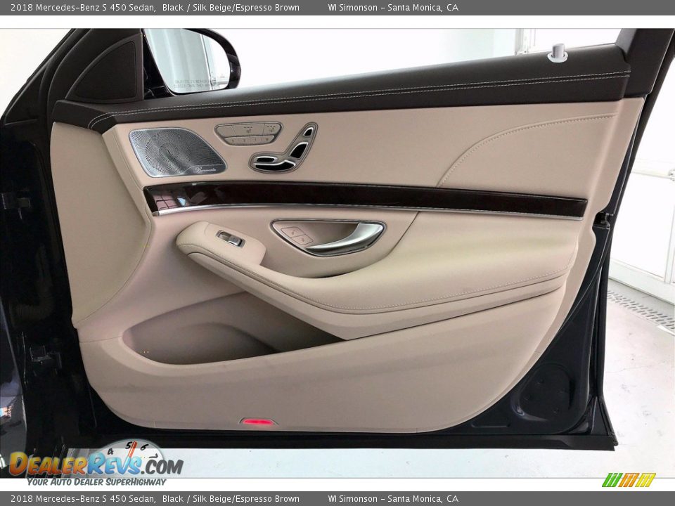 2018 Mercedes-Benz S 450 Sedan Black / Silk Beige/Espresso Brown Photo #27