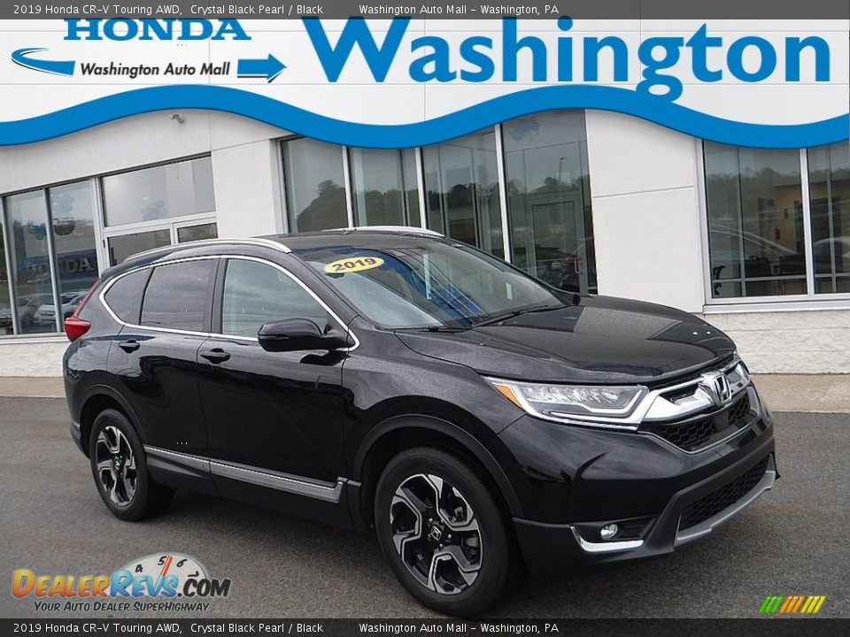 2019 Honda CR-V Touring AWD Crystal Black Pearl / Black Photo #1