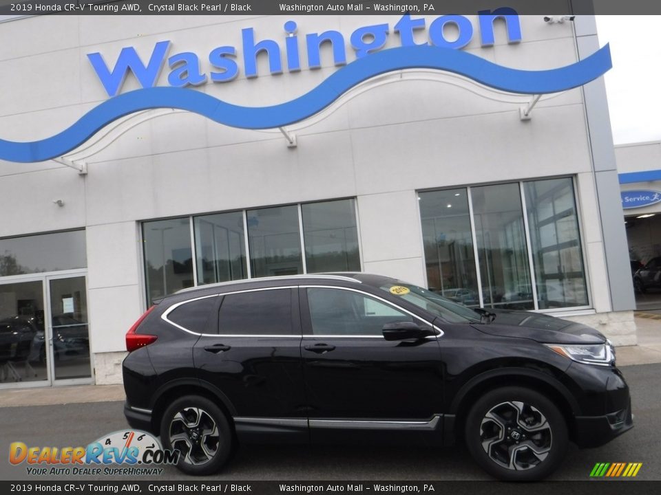 2019 Honda CR-V Touring AWD Crystal Black Pearl / Black Photo #2