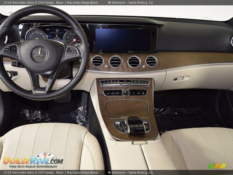 2018 Mercedes-Benz E 300 Sedan Black / Macchiato Beige/Black Photo #9