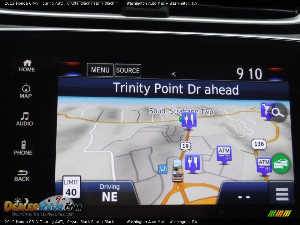 2019 Honda CR-V Touring AWD Crystal Black Pearl / Black Photo #19
