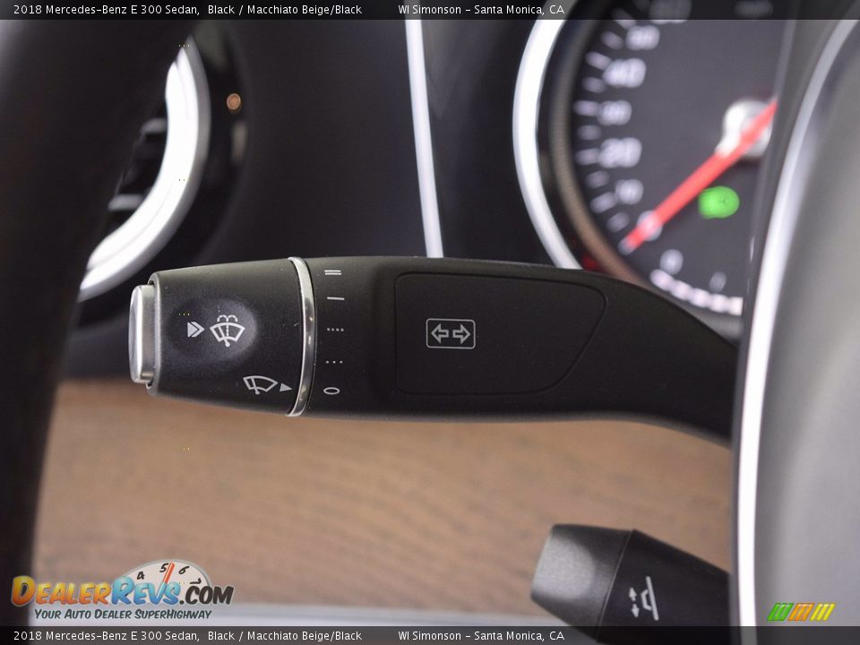2018 Mercedes-Benz E 300 Sedan Black / Macchiato Beige/Black Photo #13