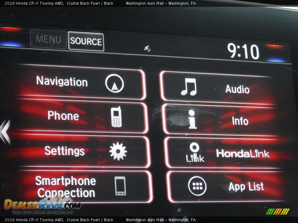 2019 Honda CR-V Touring AWD Crystal Black Pearl / Black Photo #21