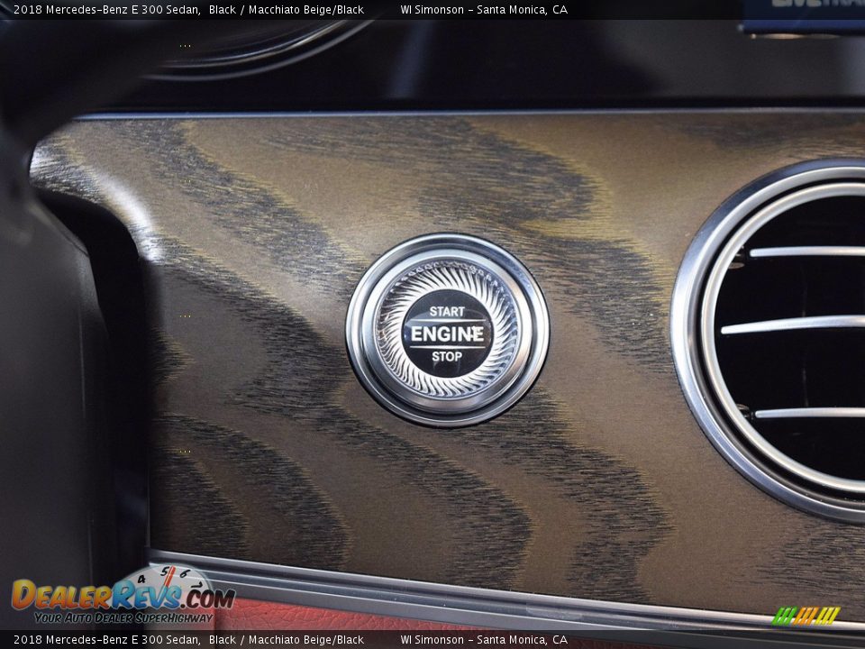2018 Mercedes-Benz E 300 Sedan Black / Macchiato Beige/Black Photo #18