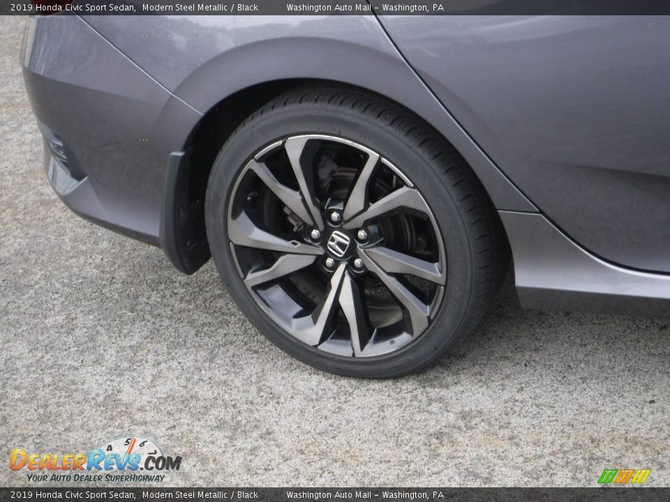 2019 Honda Civic Sport Sedan Modern Steel Metallic / Black Photo #3