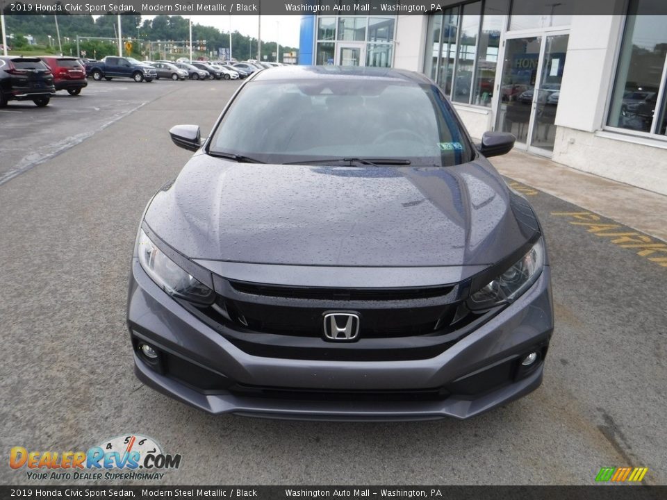 2019 Honda Civic Sport Sedan Modern Steel Metallic / Black Photo #4