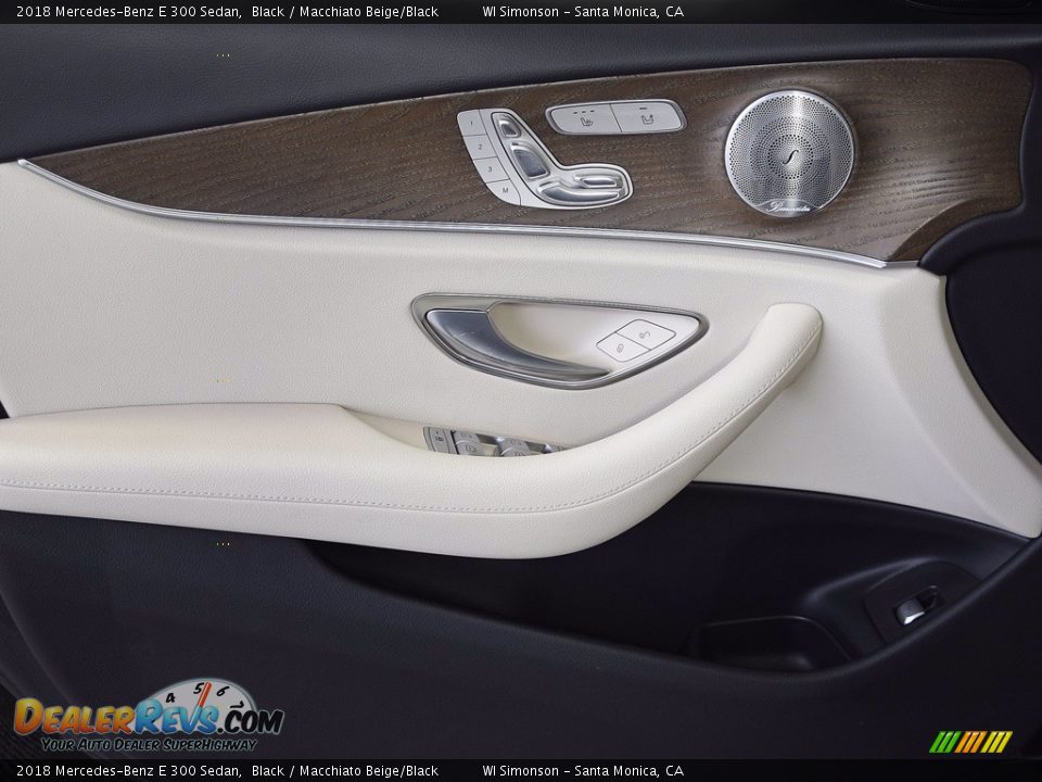 2018 Mercedes-Benz E 300 Sedan Black / Macchiato Beige/Black Photo #26