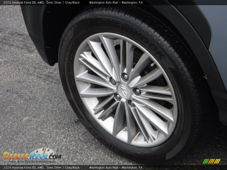 2020 Hyundai Kona SEL AWD Sonic Silver / Gray/Black Photo #3