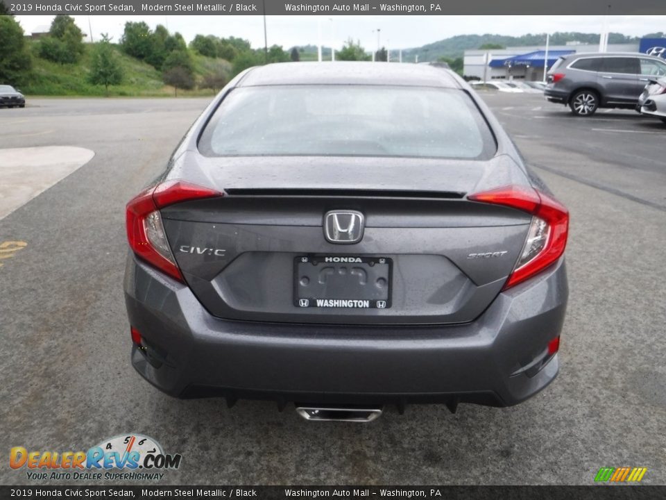 2019 Honda Civic Sport Sedan Modern Steel Metallic / Black Photo #8