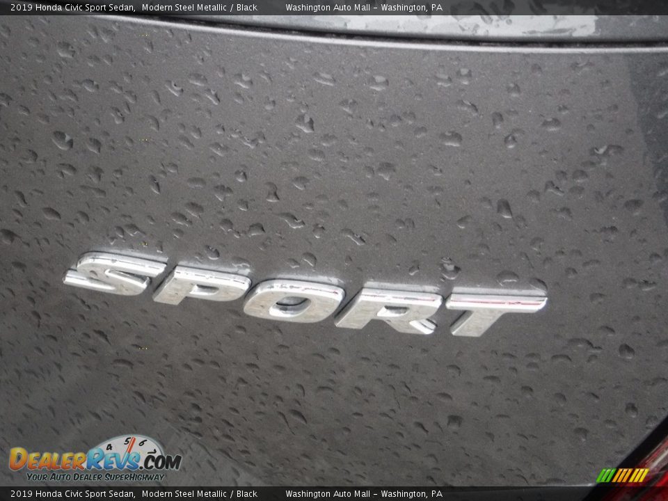 2019 Honda Civic Sport Sedan Modern Steel Metallic / Black Photo #10