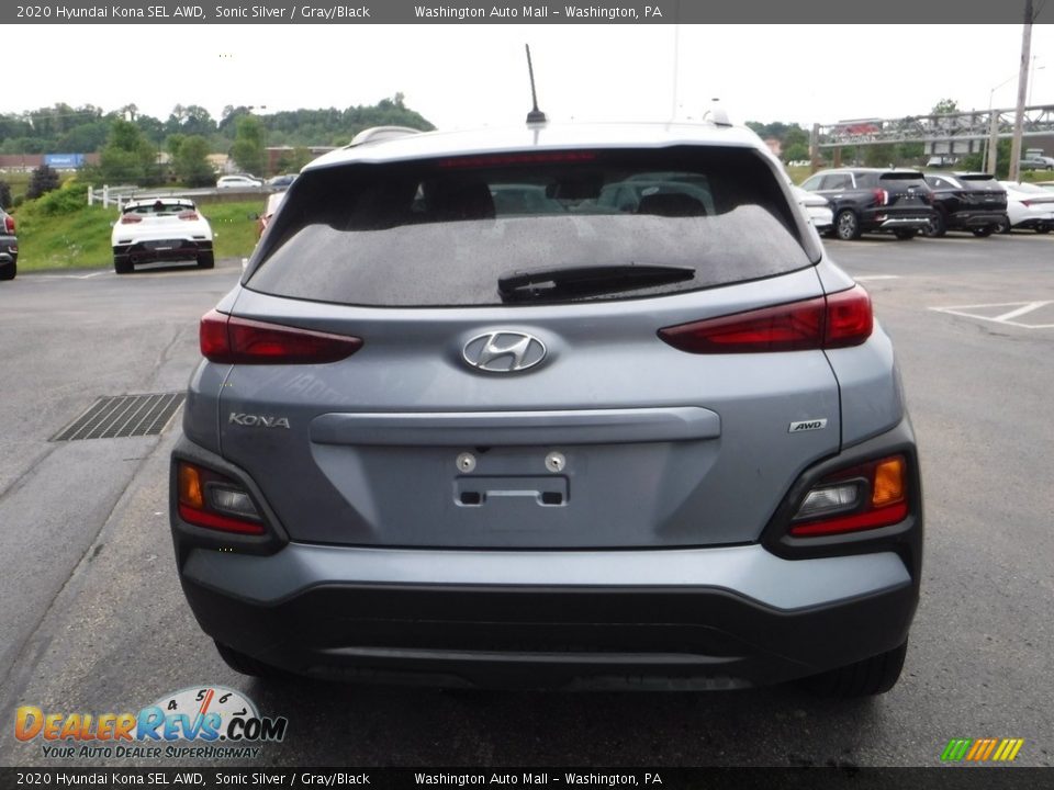 2020 Hyundai Kona SEL AWD Sonic Silver / Gray/Black Photo #8