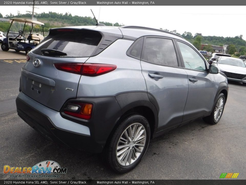 2020 Hyundai Kona SEL AWD Sonic Silver / Gray/Black Photo #9