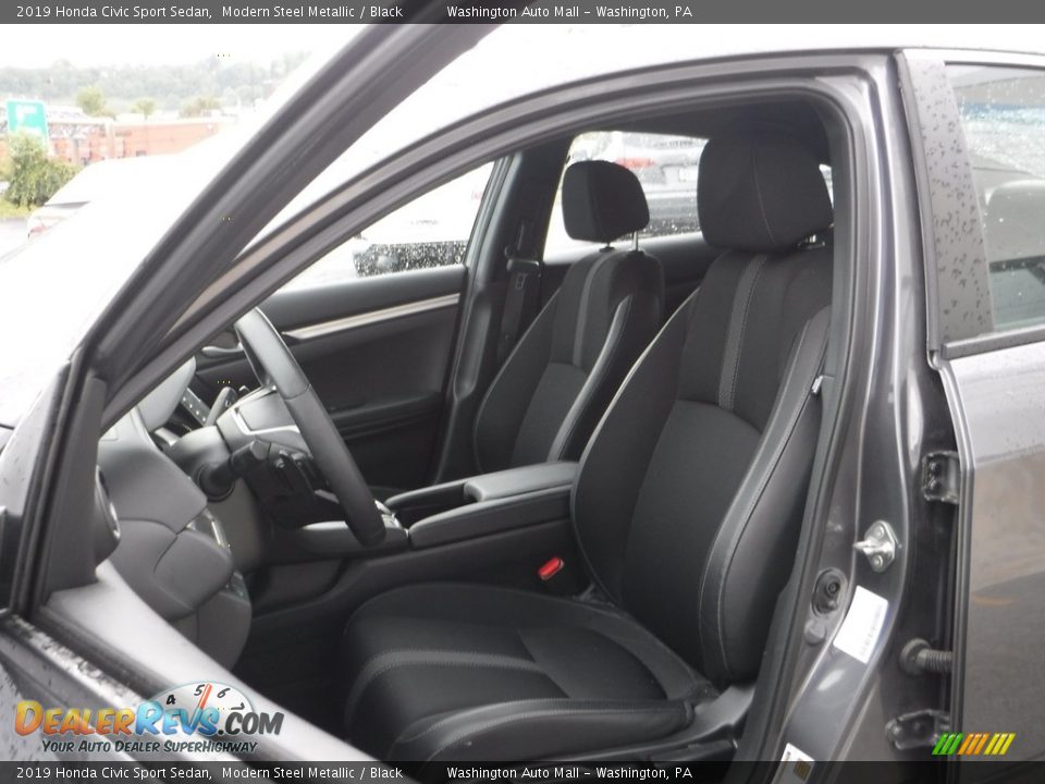 2019 Honda Civic Sport Sedan Modern Steel Metallic / Black Photo #14