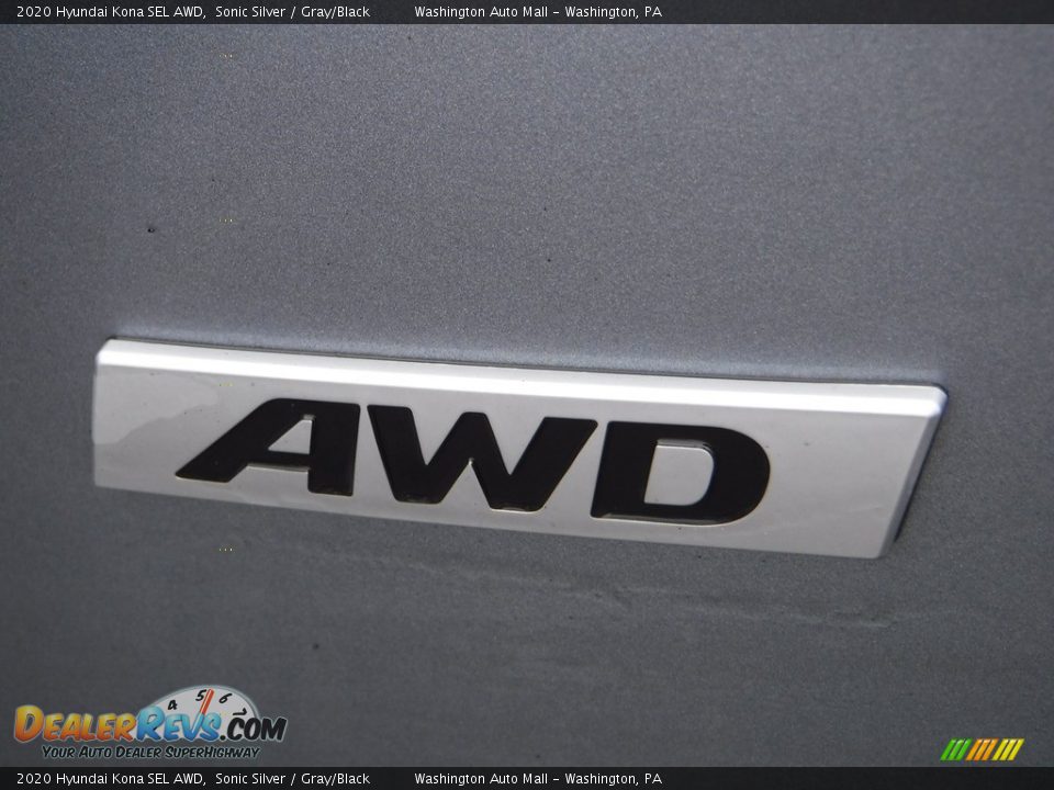 2020 Hyundai Kona SEL AWD Sonic Silver / Gray/Black Photo #10